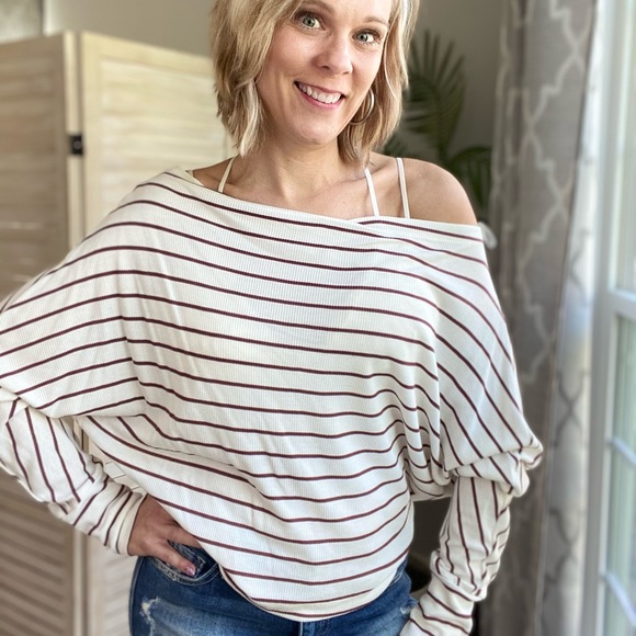 Striped OTS top - Picture 2 of 7